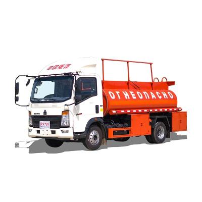 China Howo Good Quality Mobile Fuel Tanker Truck 5CBM Small Refueling Tank Truck For Sale 1-10T for sale