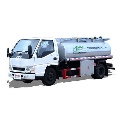 China JMC Small 4x2 6Wheeler 5000l Fuel Tank Truck 1000 Gallon Fuel Tank Truck For Sale 1-10T for sale