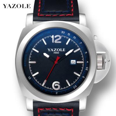 China Yazole Z 462 automatic yazole date luminous calendar watches wholesale men's watch OEM custom logo watch for sale