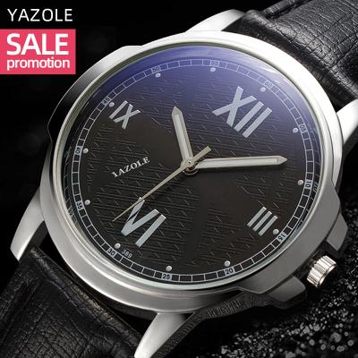 China Hot Sales Water Resistant YAZOLE K 389 Mens Sports Watch With Box 2020 Custom Leather Straps Dial Watch for sale