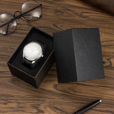 China YAZOLE W A50 High Quality Luxury Rectangular Black Gift Watch Box Watch Packaging Box In Stock for sale