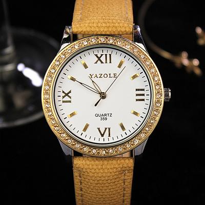 China 359 Water Resistant Shantou Yazole Lady Watch Waterproof Unisex Wristwatch For Women China Factory Watch for sale