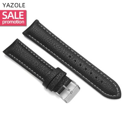 China Dye YAZOLE K P12 Luxury Quality Quality Watchbands 16/20mm Watch Bands Hot Selling Wholesale Environmentally Friendly Smooth Leather Belt for sale