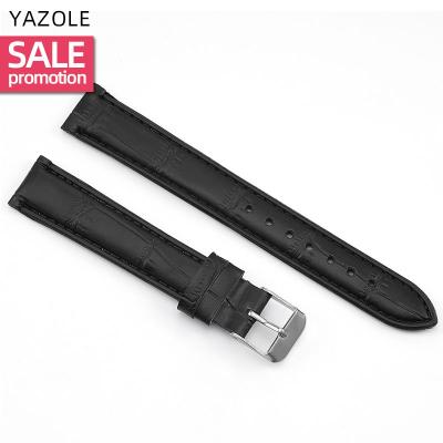 China Environmental Friendly Dye YAZOLE K P01 On Sale Watch Straps 16mm Leather Watch Band Wholesale Handmade Manufacturer for sale