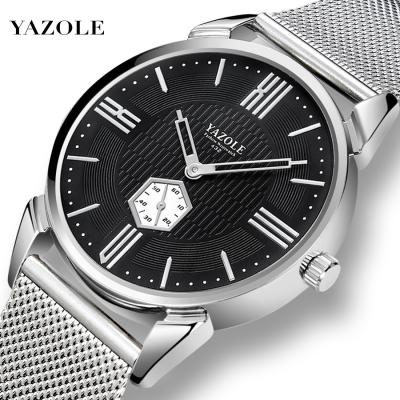 China High Quality Water Resistant Yazole Z 432 Wrist Watch For Men Quartz Stainless Steel Luxury Watches For Men for sale