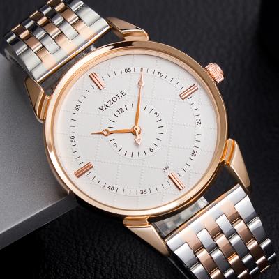 China 396 398 424 New Arrival Water Resistant YAZOLE 353 Men Fashion Stainless Steel Watch for sale