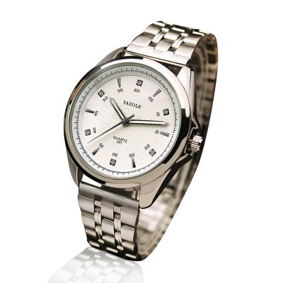 China European Minimalist Water Resistant Yazole Stainless Steel Watch M 331 Men's Wristwatch 3 Atmosphere Men's Watches for sale