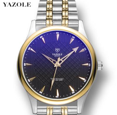 China Yazole M 425-S OEM Stainless Steel Band Luminous Wrist Watch Luxury Waterproof Quartz Man Watch 3MTM for sale