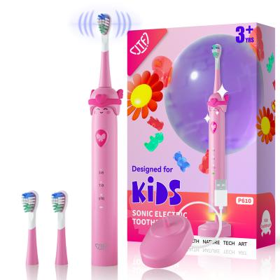 China JTF Battery Operated High Quality Rechargeable Kids Electric Sonic Toothbrush for sale