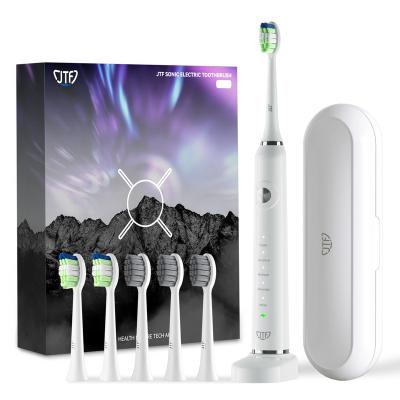 China Good Quality 2 Minutes Timer+30s Reminders JIF Radio Charging Electric Toothbrush Adult Battery Operated Oral Sonic Toothbrush for sale