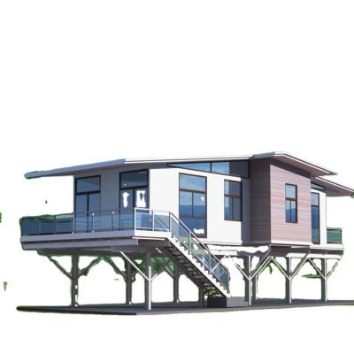 China Yinong China villa lightweight easy installation prefab steel construction lightweight villa for residence cottage for sale