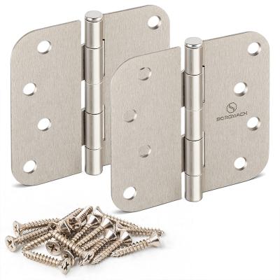 China China Factory Price Modern 4 Inch Steel Ball Bearing Corner Hinge Chrome Round Pivot Tip Door Hinges Factory Price for sale