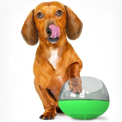 China New Design Round Shape Viable Conductive TPR Durable Pet Water Bowl Pet Space Capsule Dog Drinking Water Bowl for sale