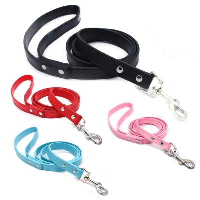 China Sustainable Pet Supplies Dog Running Leather Leash Rope Dog Walking Training Leash For Small Medium Large Dogs for sale