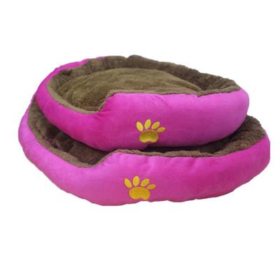 China Travel Soft Washable Cotton Cushion Luxury Round Pet Dog Beds And Accessories For Pets for sale