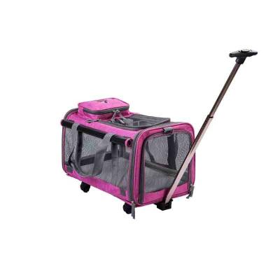 China Cat And Dog Bag Breathable Go Out Portable Trolley Crate Large Capacity Pet Handbag Foldable Foldable Backpack for sale