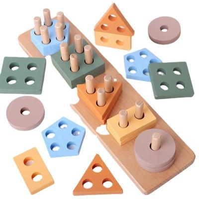 China Wood Kid Early Educational Toys Wooden Kid Toy Tangram Puzzle Educational Learning Wooden Toys for sale