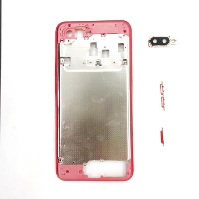 China Wholesale Shockproof Middle Frame Mobile Phone Housing Repair Parts Replacement Middle Accessories For Oppo A5s Red for sale