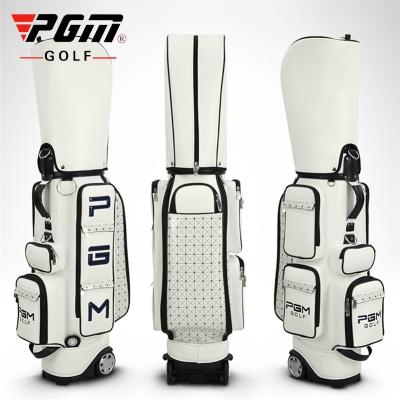 China Pgm Golf Standard Bag Waterproof PU Golf Bags Universal Aviation Bags Large Capacity Travel Bags With Wheels D0082 for sale