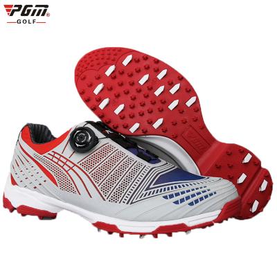 China Active Sports Pgm Golf Shoes Mens Sports Footwear Waterproof Male Sports Shoes Buttons Buckles Breathable Lace Anti Slip Mens Training Sneaker-in for sale