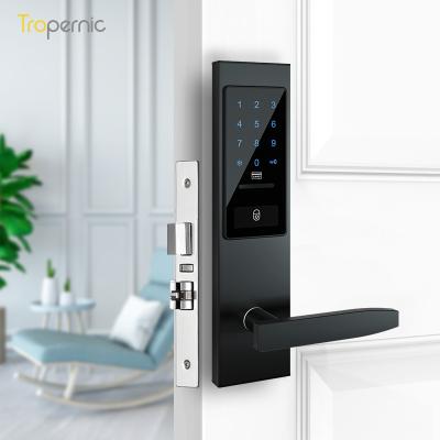 China Ttlock Office Apartments Hotel Bedroom Smart Door Lock Hotel Room Electronic Keyless Narrow Door Card Lock Home Key for sale