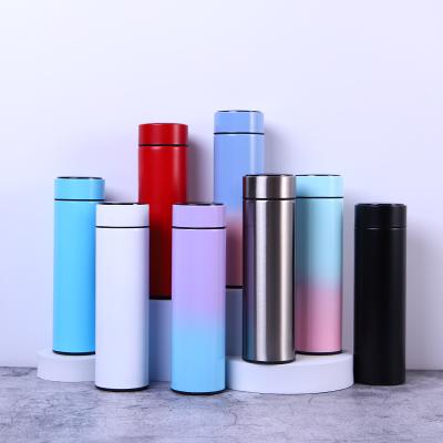 China Custom Viable Termos Digital LED Vacuum Flasks Stainless Steel Logo 304 Smart Temperature Display Viable Insulated Smart Water Bottle for sale