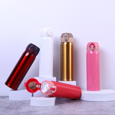 China Double Wall 18/8 Stainless Steel Bounce Vacuum Flask Eco Friendly Sport Sustainable Drink Insulated Water Bottles With Custom Logo for sale