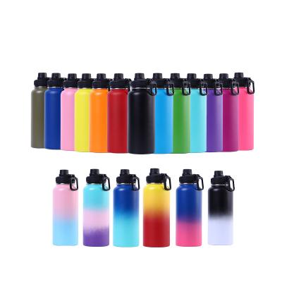 China Sustainable Custom Powder Coated High Quality Double Wall Vacuum 304 Stainless Steel Sports Water Bottle Sports Drinks Bottle for sale