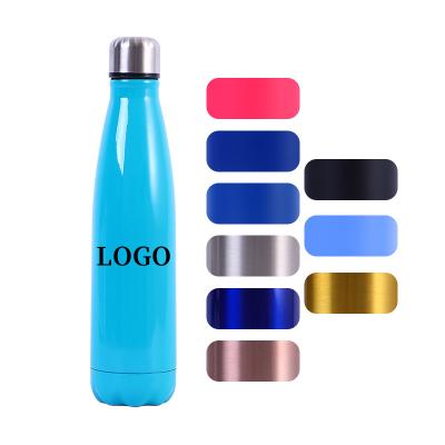 China Custom Wholesale Viable Stainless Steel Flask Glossy Matt Cola Bottle Thermal Double Wall Vacuum Insulated Sports Water Bottle for sale