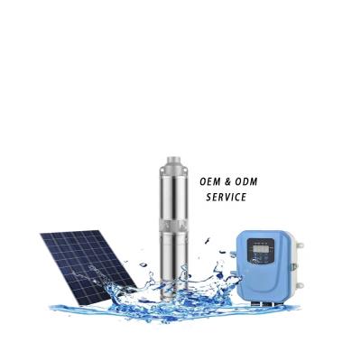 China Commercial Buildings Screw Submersible Solar Pump 1100W Solar Pump Best Deep Well Solar Pump For Irrigation for sale