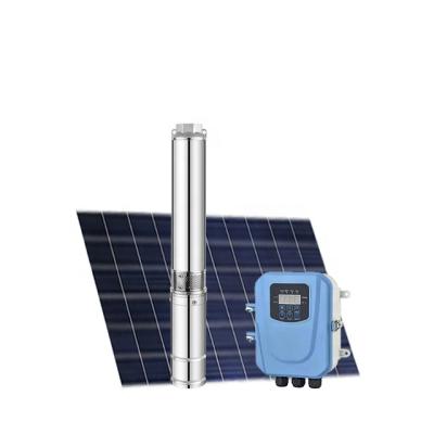 China Family Homes 600W 72V Eco Friendly Deep Well DC Submersible Solar Water Pump With 2 Years Warranty for sale