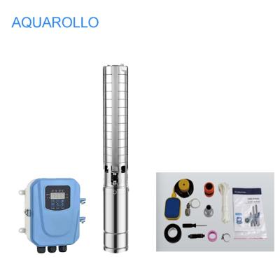 China Irrigation and Agriculture DC 35m 1500W SS304 Head Deep Well Family Home Solar Water Pump With Solar Power System for sale