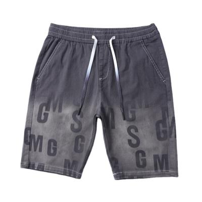 China Cost Effective Wholesale Anti-wrinkle K2815 OEM Casual High Beach Shorts Elastic Waist Men Shorts for sale