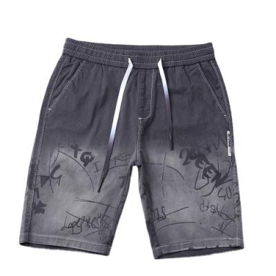 China Anti-wrinkle K2816 factory price multi 100% cotton pocket sweat jogger men shorts for sale