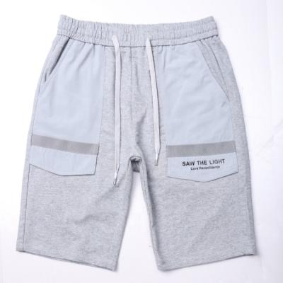 China Anti-wrinkle K2826 2022Summer Classic Shorts Solid 100% Cotton Elastic Base Knee Length Washed Cargo Running Shorts for sale