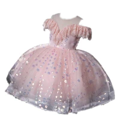 China -shoulder wedding Dutch clothing and accessories Xinru pink high-end host Princess Dress catwalk performance style foreign breath for sale