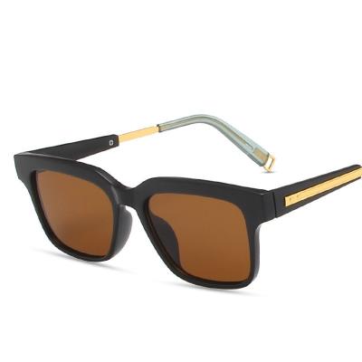 China 2021 Fashion Sunglasses Metal Frame Men Luxury Brand UV Logo Around Man Sun Glasses Cheap Sun Glasses for sale