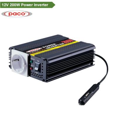 China Car Power Inverter 200w 12V AC 220V Or 110V AC , CE CB ROHS Certificate 15*10.8*5.1CM for sale