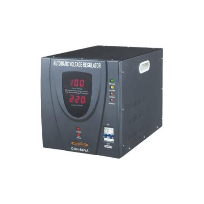 China SVC 120v 230v/8000w Automatic Voltage Regulator/8kwatt Digital SVC CPU Control Voltage Regulator for sale