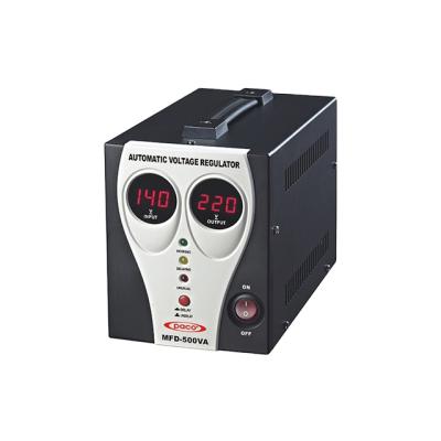 China SVC Digital Display 500VA Automatic Voltage Regulator / Home Use Stabilizer with Microprocessor Control for sale