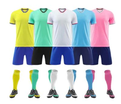 China Quick Dry Custom Sublimation Football Set 100% Polyester Jersey Set Football Uniform Sublimation for sale