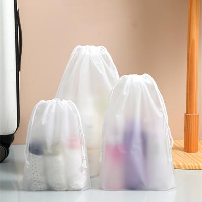 China Contemporary Wholesale Clear Plastic Storage Bag Closet Shoes Clear Drawstring Bag Customization Shopping Bag for sale