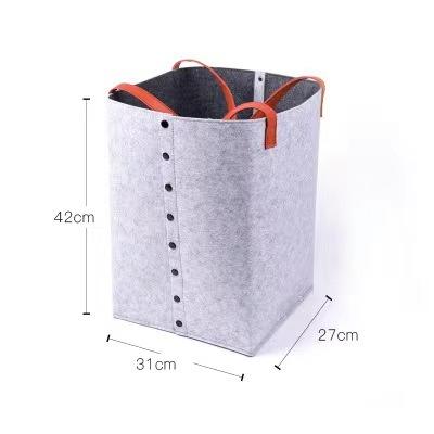 China Contemporary High Quality Felt Large Laundry Bag Dirty Clothes Storage Bag Custom Laundry Bags and Baskets for sale