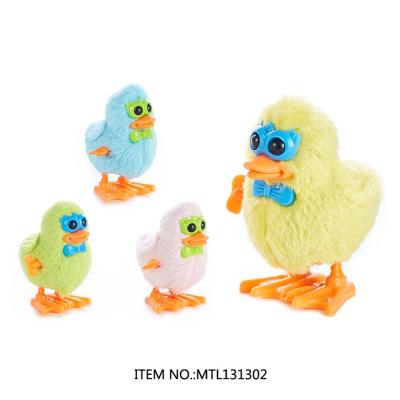 China ABS New Arrive Plush Wind Up Novelty Toys Jumping Duck Duck Party Favor Toy for sale