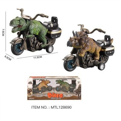 China Toy Cool Dinosaur Car Toys Friction Die-Casting Motorcycle Toy For Kids for sale