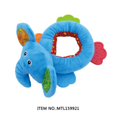 China Factory Soft Baby Bell Animal Hand Ring Toy Soft Baby Handbell for sale