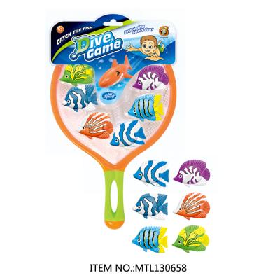 China Hook Plastic Fish Sale Water Play Dive Toys For Play Kids Diving Toys for sale