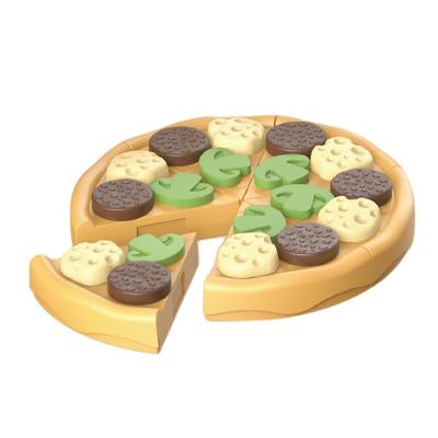 China Cooking Play Toys Kids Pretend Play Kitchen Food Toy Simulation Food Plastic Pizza Cake Toys for sale