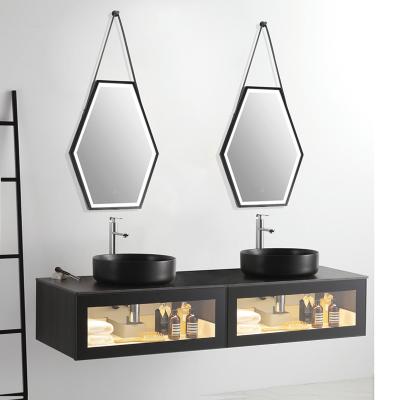 China Double Modern Bathroom Cabinets With Mirrors MT-8863 for sale