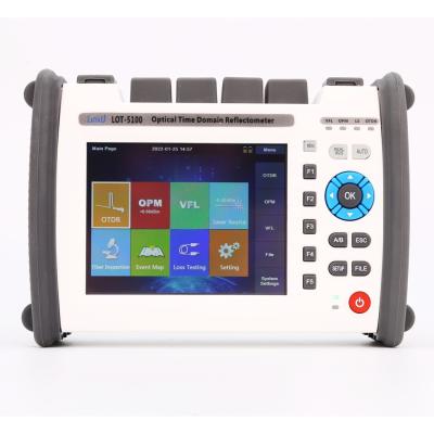 China 3 Time OTDR LOT5100 MINI Fiber Tester Equipment for FTTH Optical Time Fiber Cable Handle for sale